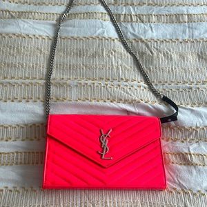 Bright Pink YSL purse